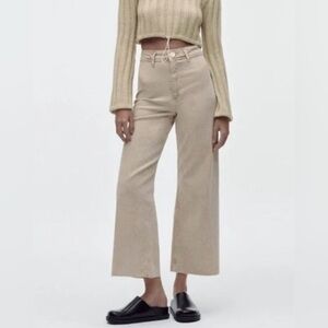 Zara Marine High Waist Straight Jean
Sand Size 6